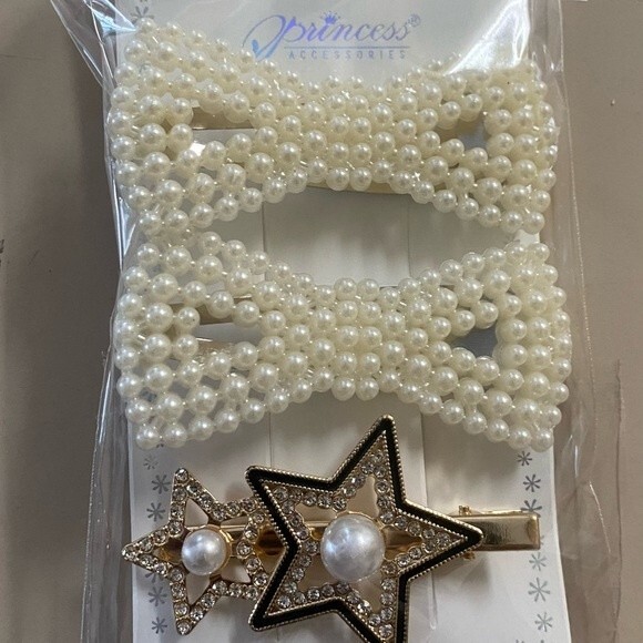 Pearl hair clips - Picture 6 of 6